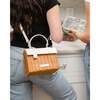 Mini Insulated Hand-Woven Wicker Lunchbox, Dark White - Lunchbags - 7