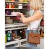 Mini Insulated Hand-Woven Wicker Lunchbox, Brown - Lunchbags - 7