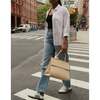 Large, Insulated, Chic Lunchbox, Cream Croc - Lunchbags - 7