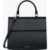 Large, Insulated, Chic Lunchbox, Black - Lunchbags - 1 - thumbnail