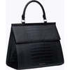 Large, Insulated, Chic Lunchbox, Black Croc - Lunchbags - 2