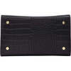 Medium Stylish, Chic Insulated Lunchbox, Black Croc - Lunchbags - 4