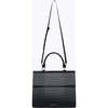 Large, Insulated, Chic Lunchbox, Black Croc - Lunchbags - 5