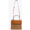 Medium Insulated Hand-Woven Wicker Lunchbox, Brown - Lunchbags - 4