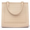Medium Stylish, Chic Insulated Lunchbox, Cream Croc - Lunchbags - 4 - thumbnail