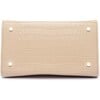 Medium Stylish, Chic Insulated Lunchbox, Cream Croc - Lunchbags - 5 - thumbnail