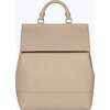 Chic, Stylish Padded Laptop Sleeve Backpack, Cream - Backpacks - 1 - thumbnail