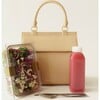 Medium Stylish, Chic Insulated Lunchbox, Cream Croc - Lunchbags - 7 - thumbnail