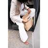 Chic, Stylish Padded Laptop Sleeve Backpack, Cream - Backpacks - 5