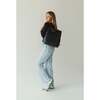 Chic, Stylish Padded Laptop Sleeve Backpack, Black Croc - Backpacks - 6