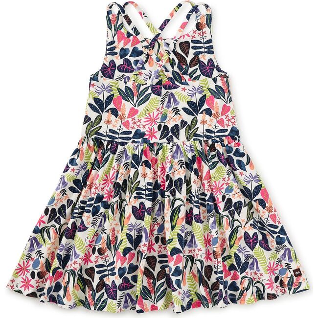Strappy Back Skirted Dress, Amazon Rainforest Floral - Dresses - 2