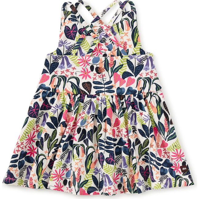 Strappy Back Skirted Dress, Amazon Rainforest Floral - Dresses - 4
