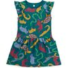 Flutter Sleeve Pocket Dress, Brazilian Folk Animals - Dresses - 1 - thumbnail