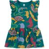 Flutter Sleeve Pocket Dress, Brazilian Folk Animals - Dresses - 2