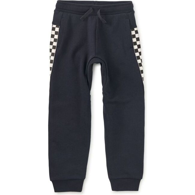Stripe-Out Joggers, Indigo