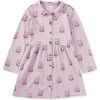 Collared Long Sleeve Shirtdres, Bow Tie Cats - Dresses - 1 - thumbnail