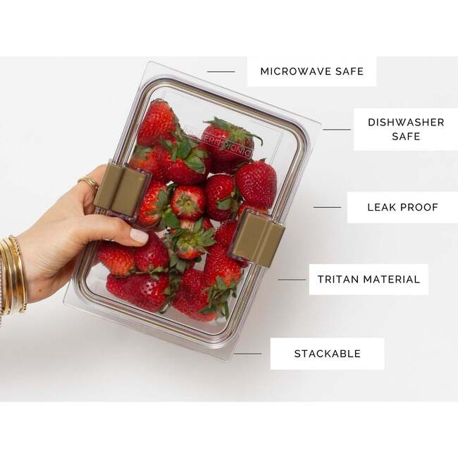 Stackable, Microwave + Dishwasher Safe Food Container Set, 10 Set - Lunchbags - 2