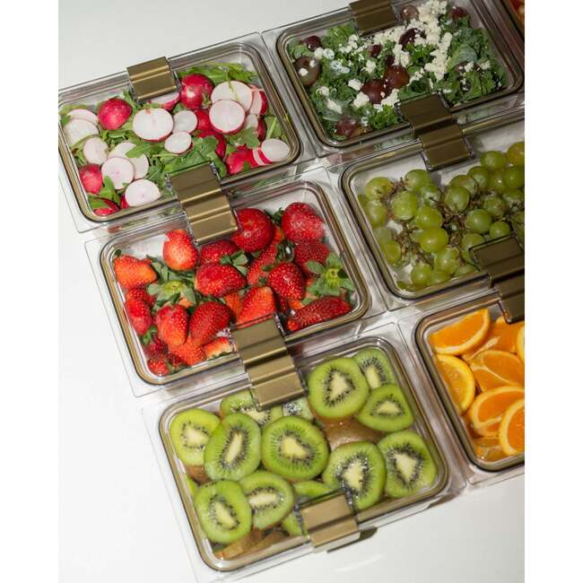 Stackable, Microwave + Dishwasher Safe Food Container Set, 1 Set - Lunchbags - 4