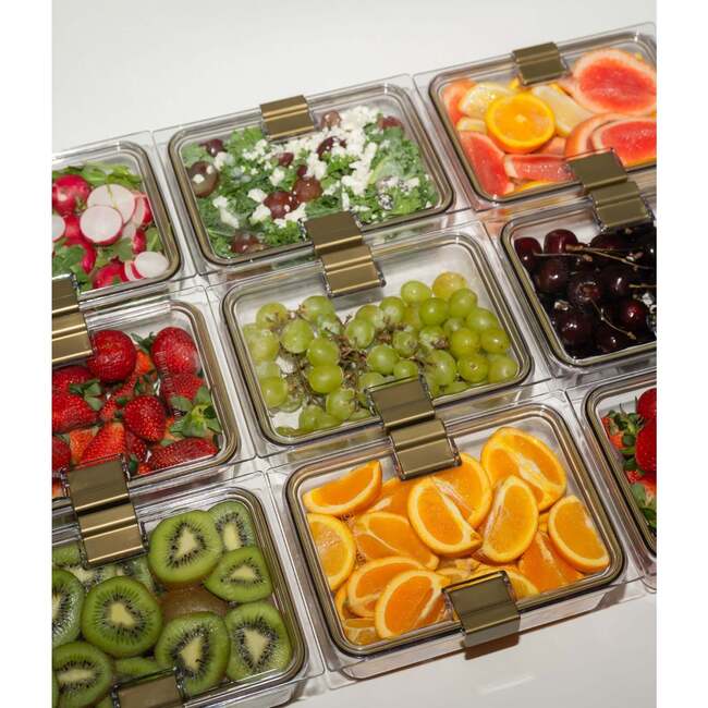 Stackable, Microwave + Dishwasher Safe Food Container Set, 10 Set - Lunchbags - 5