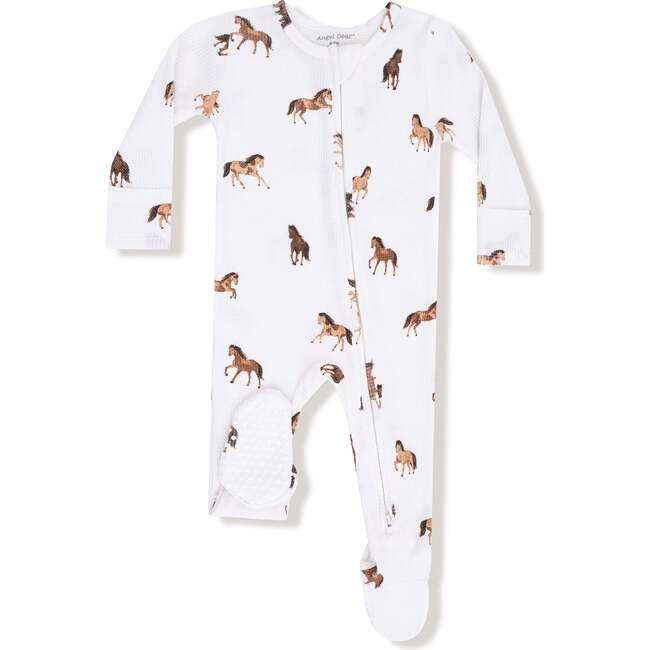 2 Way Zipper Footie, Mini Horses