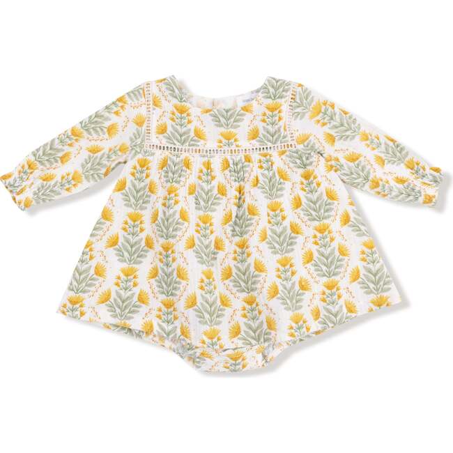 Puffed Long Sleeve Bubble with Skirt, Winter Dandelions