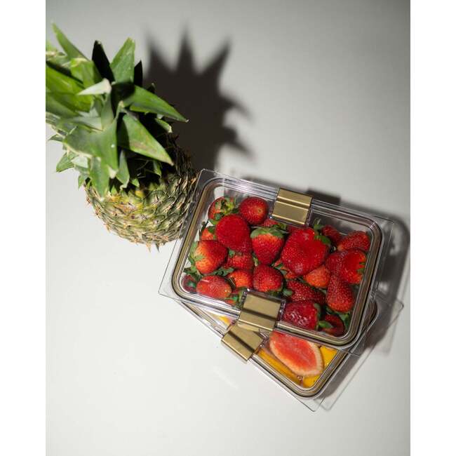 Stackable, Microwave + Dishwasher Safe Food Container Set, 4 Set - Lunchbags - 4