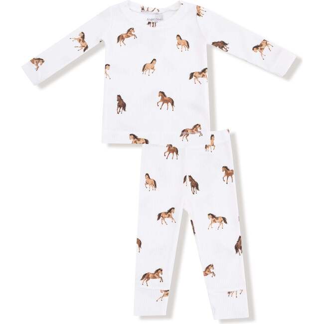 Long Sleeve Loungewear Set, Mini Horses