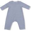 Long Sleeve Snap Shoulder Romper, Sibling Stripes - Rompers - 2