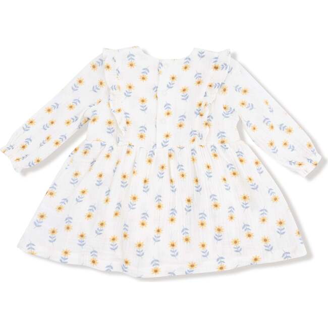 Ruffle Long Sleeve Bubble with Skirt, Western Sunflower - Dresses - 2