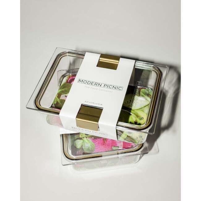 Stackable, Microwave + Dishwasher Safe Food Container Set, 2 Set - Lunchbags - 6