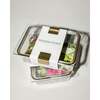Stackable, Microwave + Dishwasher Safe Food Container Set, 2 Set - Lunchbags - 6
