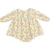 Puffed Long Sleeve Bubble with Skirt, Winter Dandelions - Dresses - 2
