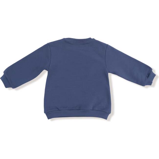 Oversized Varsity Sweatshirt, Vintage Indigo - Sweatshirts - 3