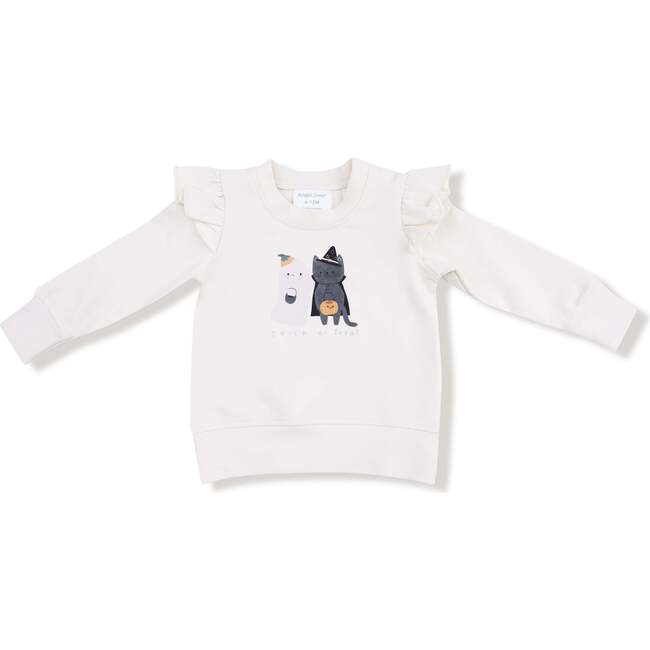 Halloween Trick or Treat Ruffle Sweatshirt