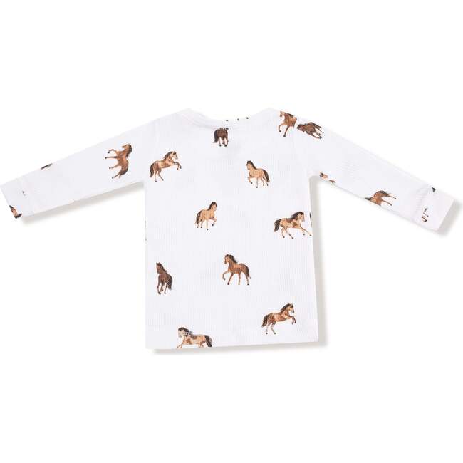 Long Sleeve Loungewear Set, Mini Horses - Mixed Apparel Set - 3