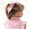 Western Pearl Snap Dress, Rose Pink Plaid - Dresses - 2