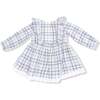 Long Sleeve Dress and Bloomer, Blue Plaid - Dresses - 3