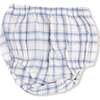 Long Sleeve Dress and Bloomer, Blue Plaid - Dresses - 4