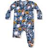 Glow In The Dark 2 Way Zipper Footie, Costumed Ghosts - Footie Pajamas - 1 - thumbnail
