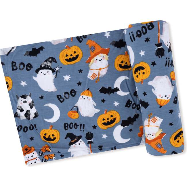 Glow In The Dark Swaddle Blanket, Costumed Ghosts