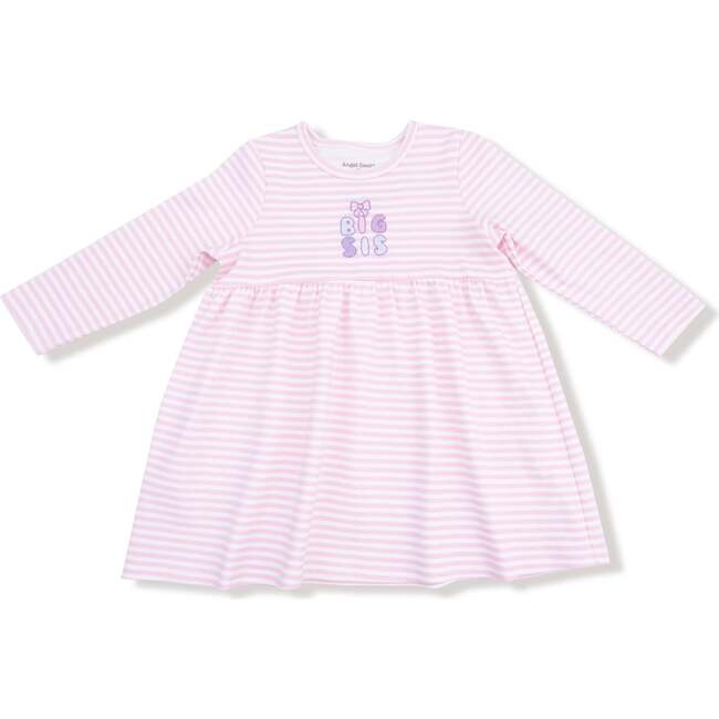 Long Sleeve Play Dress, Sibling Stripes