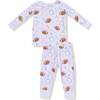 Long Sleeve Loungewear Set, Touchdown Time Lavender - Mixed Apparel Set - 1 - thumbnail