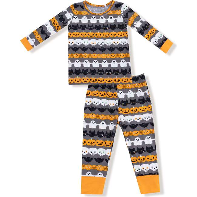 Glow In The Dark Long Sleeve Loungewear Set, Halloween Paper Garland