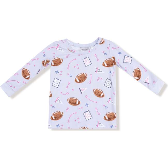 Long Sleeve Loungewear Set, Touchdown Time Lavender - Mixed Apparel Set - 2