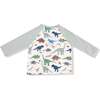 Long Sleeve Raglan Henley + Jogger, Washy Dinos - Mixed Apparel Set - 2
