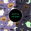 Glow In The Dark Convertible Romper, Costumed Ghosts Purple - Rompers - 2