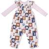 Smocked Overall Set, Patchwork Cowgirl - Mixed Apparel Set - 1 - thumbnail