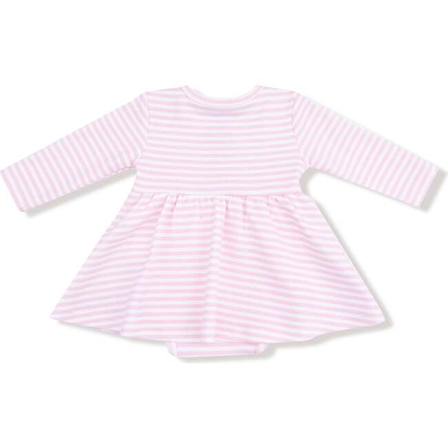 Long Sleeve Play Bodysuit Dress, Sibling Stripes - Dresses - 2