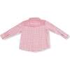 Long Sleeve Western Pearl Snap Shirt, Rose Pink Plaid - Shirts - 2