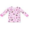 Long Sleeve Loungewear Set Game Day, Pink - Mixed Apparel Set - 2